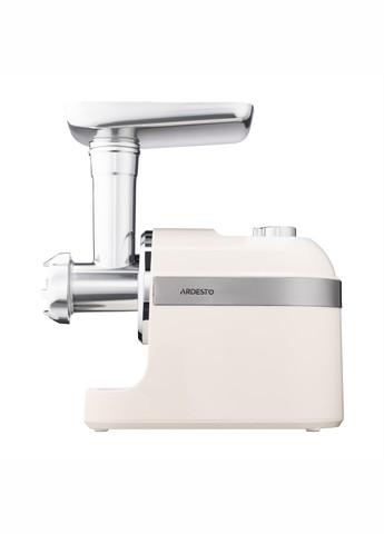 М'ясорубка, 1800Вт, 2кг/хв, 3 решітки, насадка для ковбас, кеббе, пластик, бежево-сріблястий Ardesto (315604237)