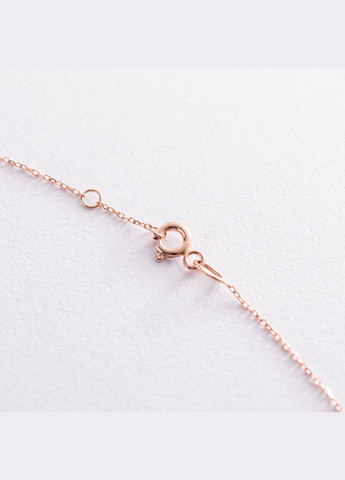 Золотий браслет Сердечка і монетка на ногу (чорні фіаніти) б04794 24 24 Oniks (323209236)