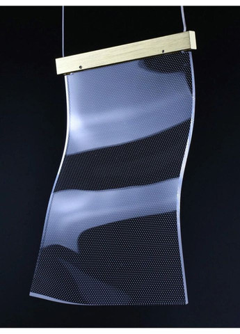 Люстра світлодіодна підвісна LED світильник для квартири на стелю ледве 26909 Латунь 35-200х6х24 см. Sunnysky (324395846)