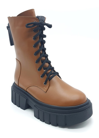 Жіночі черевики зимові коричневі шкіряні FS-14-7 25 см (р) Foot Step (259299504)