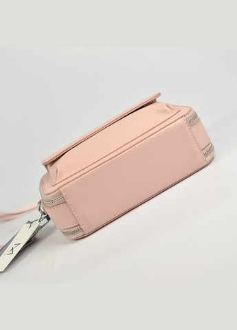 Рожева маленька жіноча молодіжна сумка клатч на два відділення через плече No Brand (293942352)