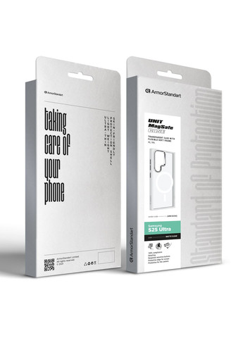 Чехол Unit MagSafe для Samsung S25 Ultra Matte Clear Silver (ARM82266) ArmorStandart (343049578)