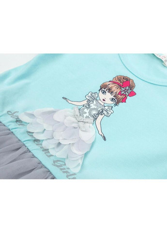 Комбінована сукня з принцесою (13380-92g-blue) Breeze (300624983)