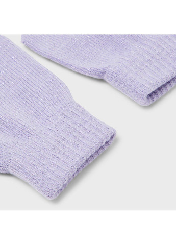 Детские вязаные демисезонные перчатки для девочек Лавандовые (25091738) Name it (363188283)