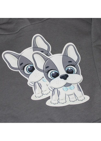 Нашивка тканевая фигурная "Щенок" с голубым бантиком (6433) No Brand (369144332)