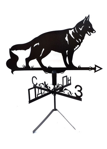 Флюгер на дом Собака, флюгер на крышу из металла 2 мм. No Brand (368896343)