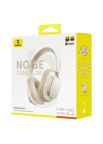 Накладні бездротові навушники Bowie H1s Noise Cancellation (A00075301) Зоряний білий Baseus (372163453)