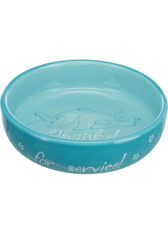 Миска для котів короткомордих порід керамічна 15 см 300 мл Trixie (399750793)