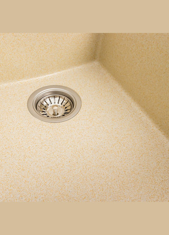 Гранітна мийка для кухні 4150 SOKIL матова (пісок) Platinum (269793995)
