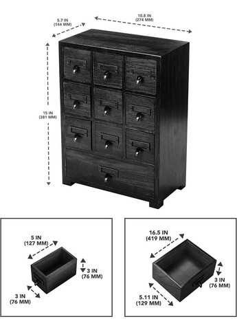 Мини-комод из дерева Джелават охра (МНК-006604) No Brand (328228390)