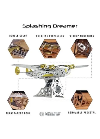 Колекційна модель-конструктор Splashing Dreamer Боїнг-314 механічний (MT053) Metal Time (378579168)