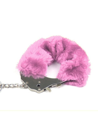 Наручники металеві на тонкому ланцюжку Roоmfun з рожевим хутром Roomfun (334285631)