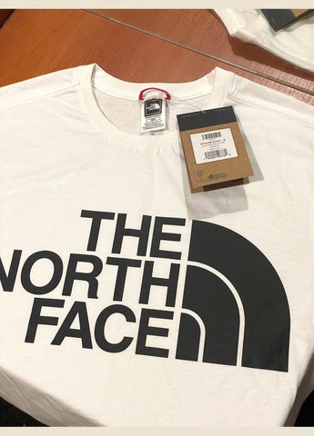 Белая футболка майка The North Face standard ss tee