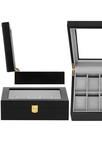 Скринька (органайзер) для зберігання годинників 26.5 x 20 x 8 см Springos ha1066 (290254611)