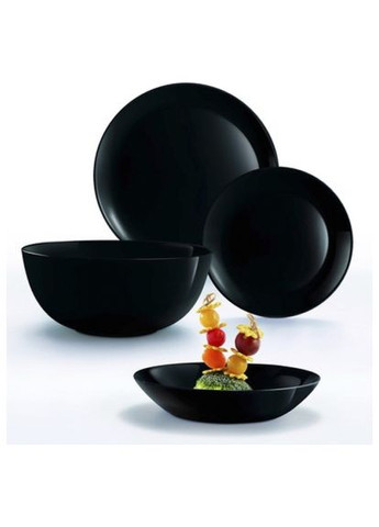 Тарілка (P0867) Luminarc Diwali Black 25 см обідня (369444566)
