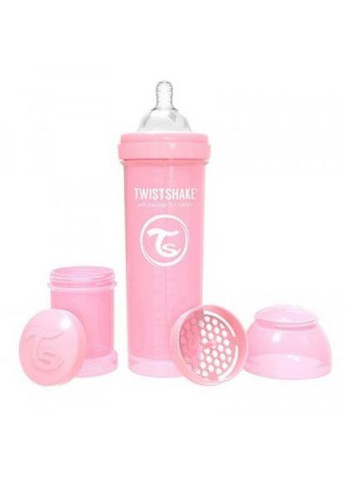 Пляшечка для годування Twistshake антиколиковая 330 мл, светло-розовая (268140679)
