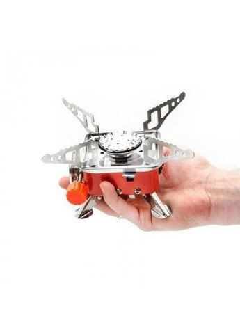 Портативна газова плита під балон K-202 Газовий пальник примус туристичний без балону Kronos (302367405)