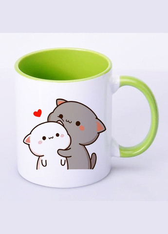 Чашка з друком "Закохані котики" №2 330 мл ( ) (26132) No Brand (332793291)