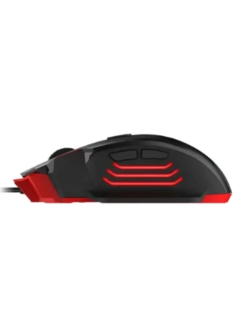 Ігрова провідна комп'ютерна миша Black з RGB підсвічуванням до 3200 DPI USB 2.0 кабель 1.5 м USB-миша геймерська для ПК Jedel (362732076)