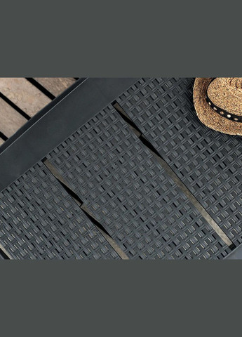 Шезлонг пластиковый Nilo, графит Bica (329407785)