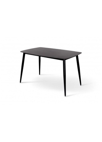 Обідній стіл Kiparis 1200x800x760 мм Чорний/Чорний мармур Мікс Меблі 855384-02 855384 Мікс меблі (355468257)