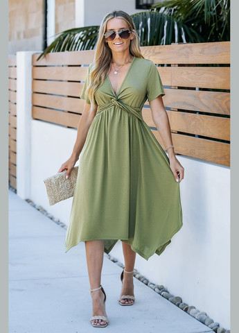 Оливковое (хаки) повседневный платье CUPSHE однотонное