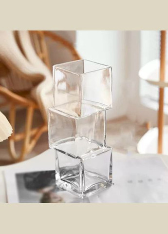 Ваза скляна прозора 27 см No Brand (315623672)