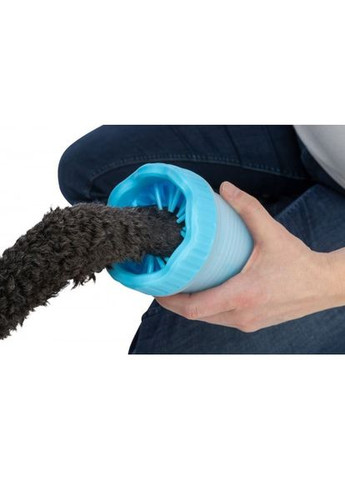 Очисник-щітка для лап для собак, силікон/PP, блакитний, S/M Trixie (364751219)