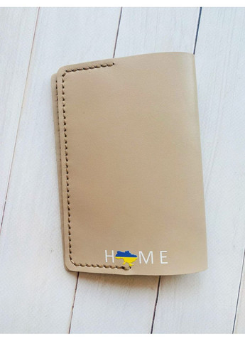 Кожаная обложка на паспорт книгу: Бежева (принт 409) CASE CONTROL (369616649)