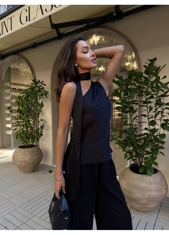 Чорна жіноча блузка FINO Mode