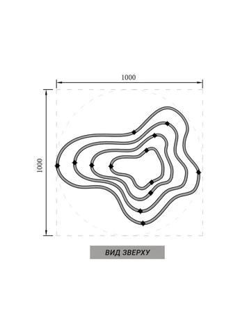 Впечатляющая черная люстра на 4 яруса 100+83+63+43 см LineF (400167545)