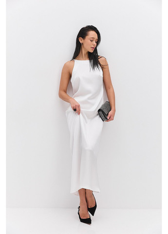 Молочна довга вечірня сукня в білизняному стилі Arjen