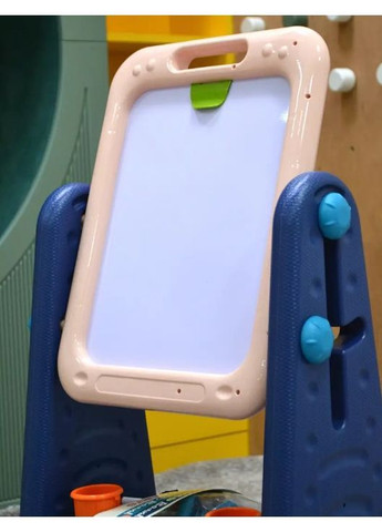 Детский двухсторонний мольберт для рисования 4 в 1 с магнитной доской и кольцом для баскетбола (2104618861) No Brand (370606374)