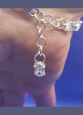 Срібний жіночий браслет 925 проби Довжина 16,0–19,0 см Shiny 10075 No Brand (332806822)