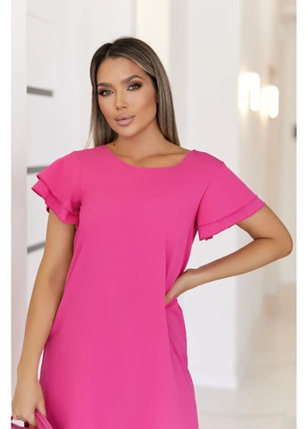 Малиновое кэжуал платье Fashion Girl