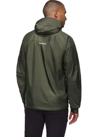 Комбінована демісезонна куртка ammut icrolayer 2.0 hs hooded jacket dark marsh Mammut
