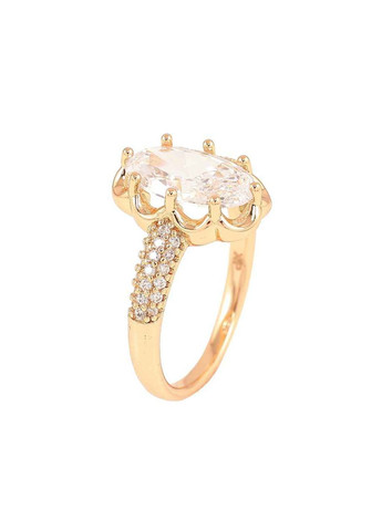 Каблучка Позолота 18K «Фіаніт з інкрустацією цирконієм» (257318) р. Xuping Jewelry (356457617)