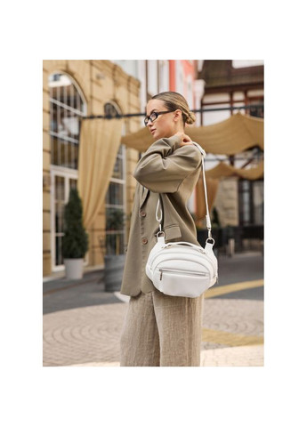 Сумка через плече жіноча бананка Pure біла Sambag (360239319)