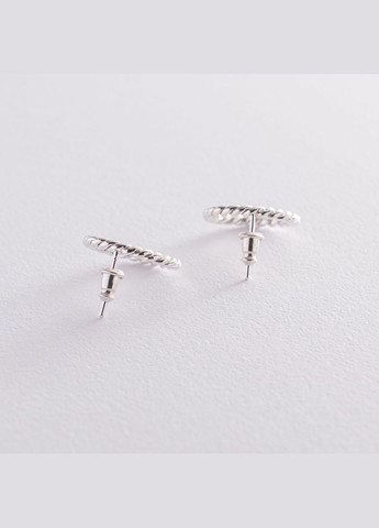 Срібні сережки - пусети Тріана 122987 Oniks (264024687)