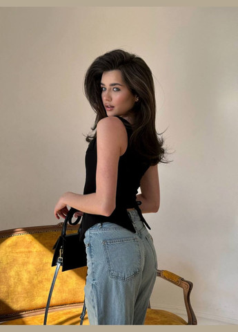 Чёрный красивый корсет на молнии No Brand 237 (336890890)