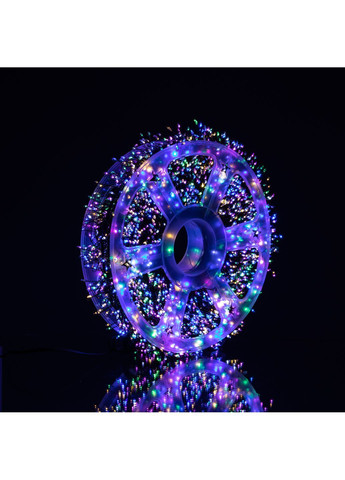 Гірлянда-нитка Роса Хвойна лапа 3000 LED 100 метрів зелена нитка, мультиколір GarlandoPro D3000L100MGML No Brand (368641554)