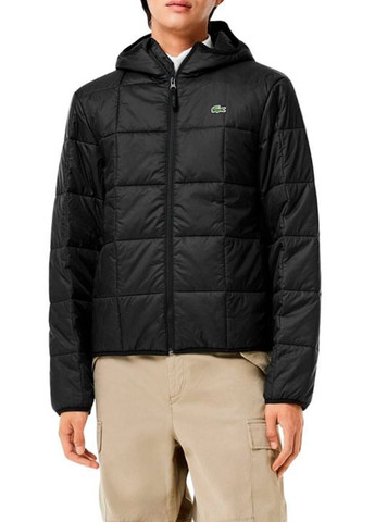 Черная демисезонная короткая черная куртка lacoste No Brand