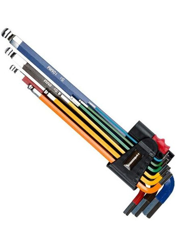 Набор Г-образных ключей 48116 HEX 1.5-10 мм экстра-длинные 9 шт (109342) Haisser (291021004)