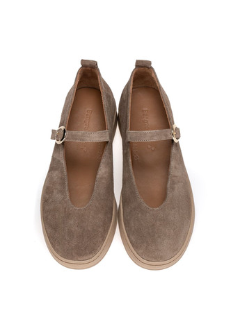 Жіночі балетки 01619 бежеві Bengzo Baldini | бежеві натуральна замша (351376565)