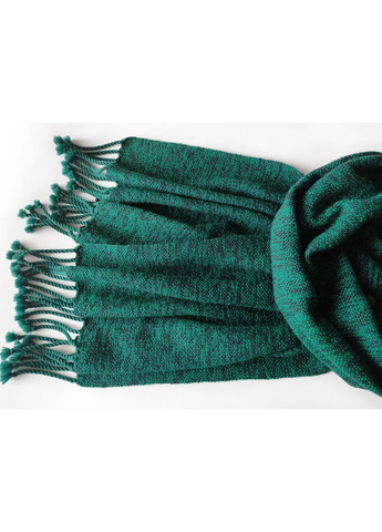 Тканий зелено-білий шарф з бавовни ручної роботи No Brand (368787124)