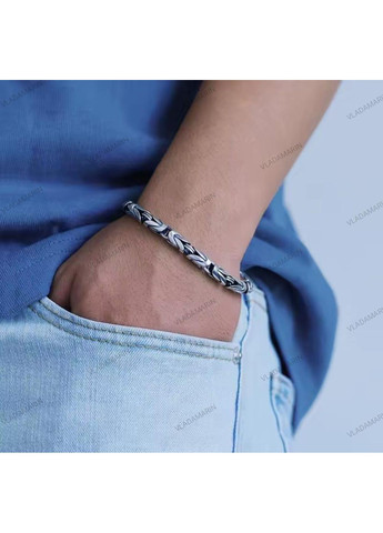 Тайский браслет на руку из ювелирной стали, винтажная цепочка ручной работы. No Brand (370784278)