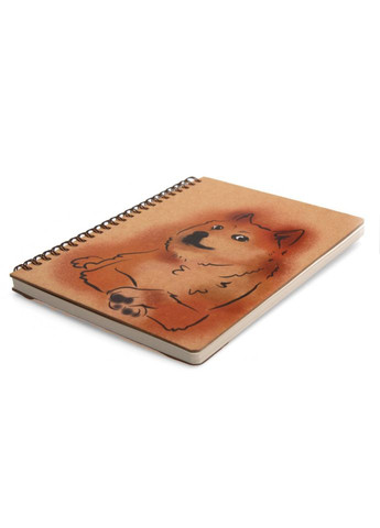 Блокнот "Доге" еко крафт-картон 11123-Т-KR формат А5 на пружині Kiri sketch (300386090)