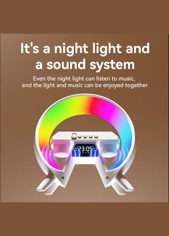 Настольная аккумуляторная смарт лампа ночник часы со встроенным аккумулятором No Brand (302243398)