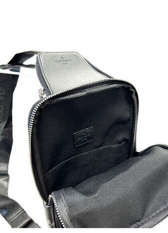 Мужская нагрудная сумка из эко-кожи 76131-B черная 33 x 20 No Brand (372744492)