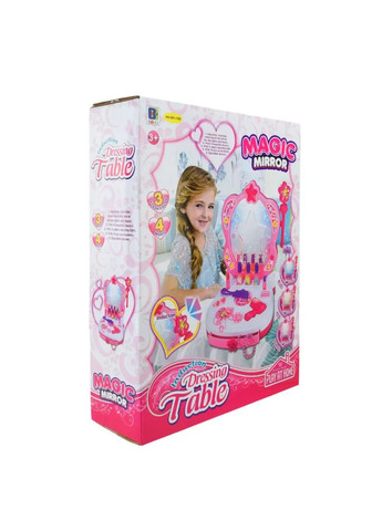 Игровой набор туалетный столик трюмо с аксессуарами со светом 661-125 на батарейках No Brand (362431484)